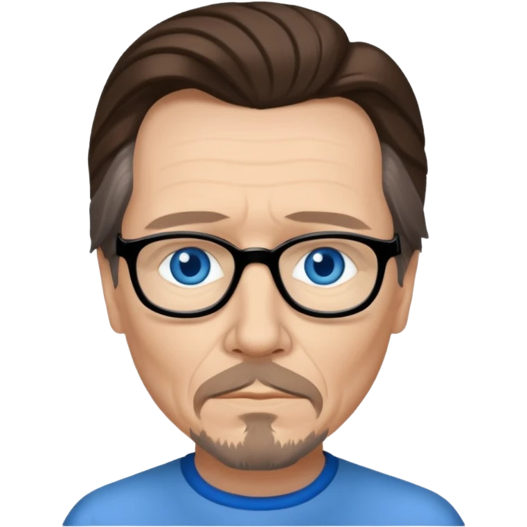Gary Oldman with blue eyes emoji