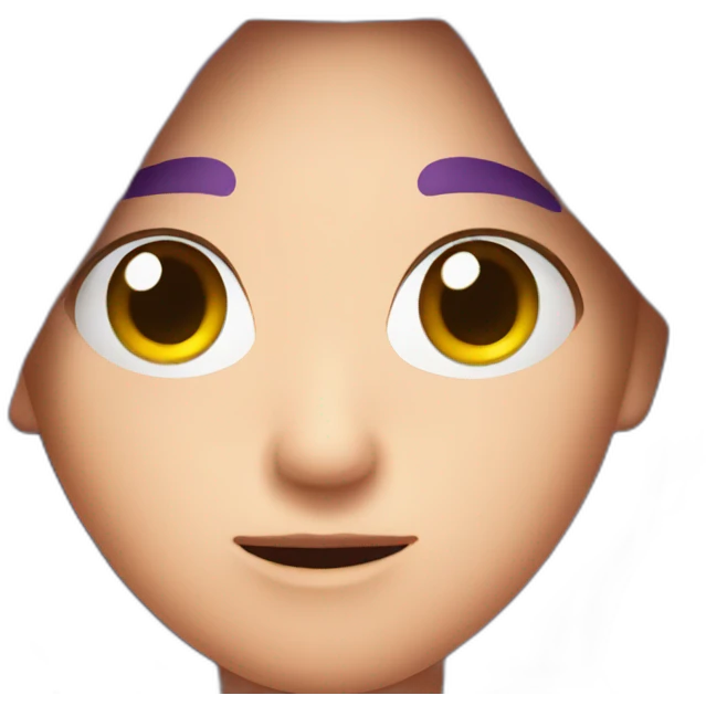 Poison purple peach emoji