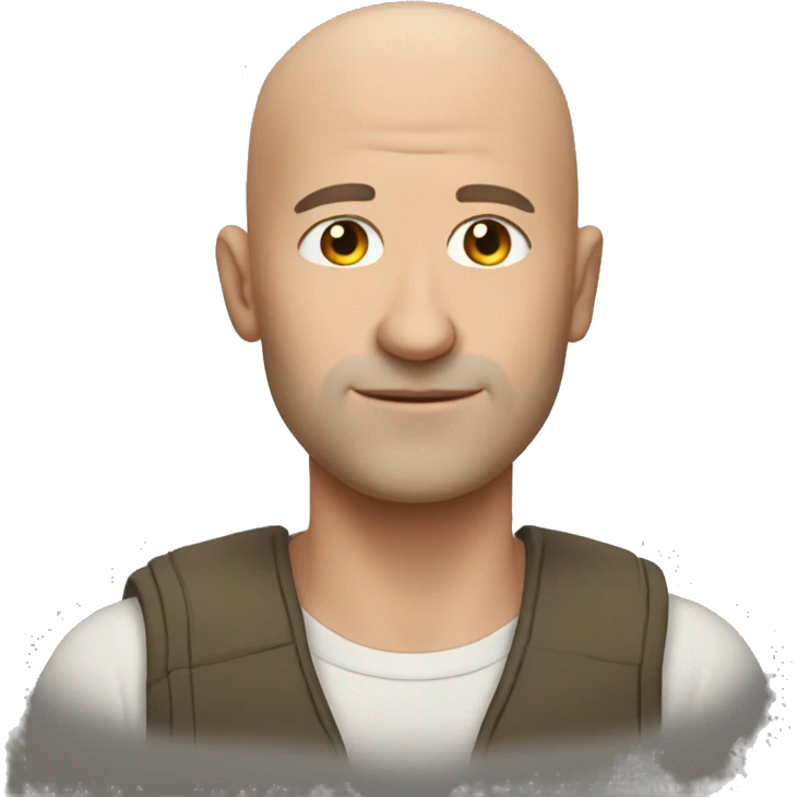 A bald man who is emoji