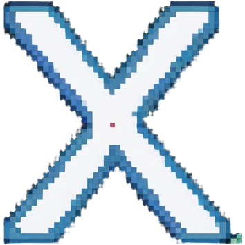 Just the letters X1X, no faces, pixel art typography emoji