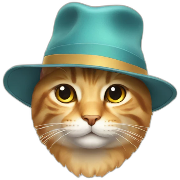Cat with a hat emoji