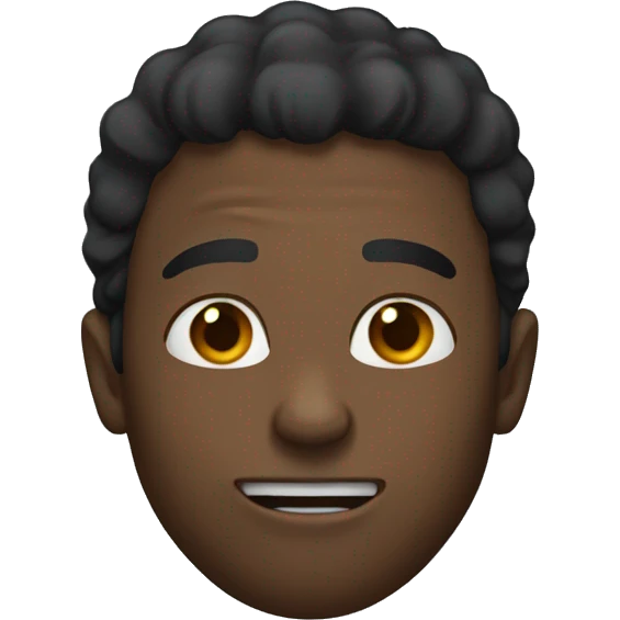 black guy mewing emoji