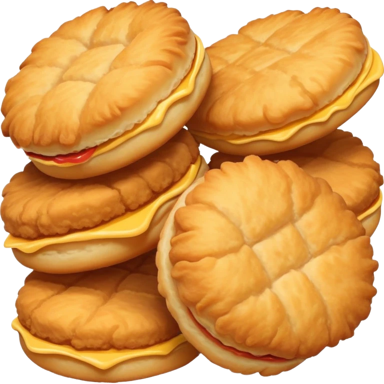 Buttermilk biscuits and chicken nuggets  emoji
