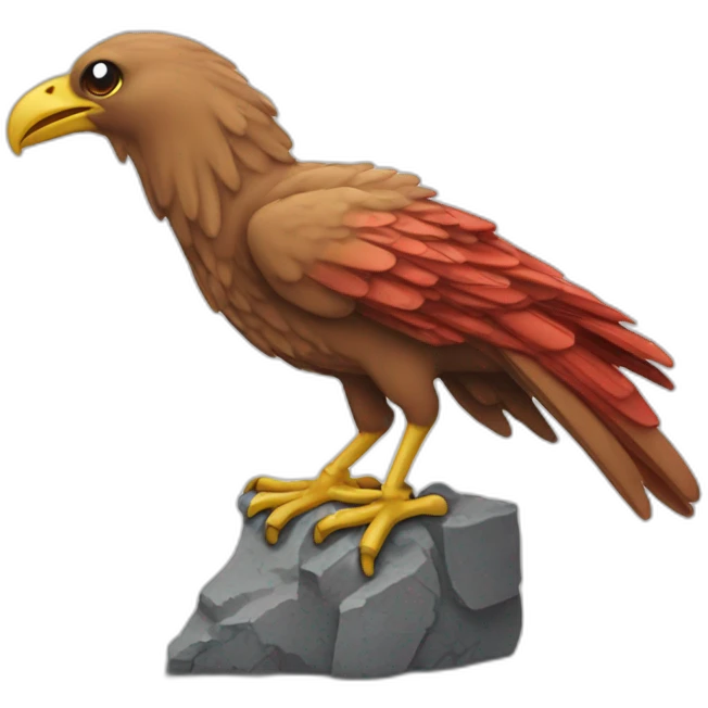 Liver bird crumbling emoji