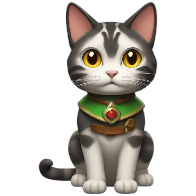 Zelda turn into cat emoji