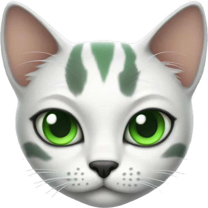 Toxito cat wih Green eyes  emoji