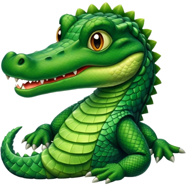 Aligator wearing muslim hat emoji