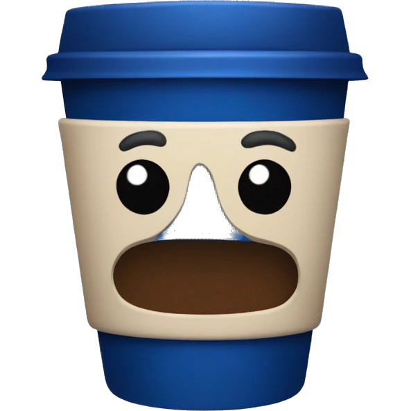 dark blue coffee cup emoji