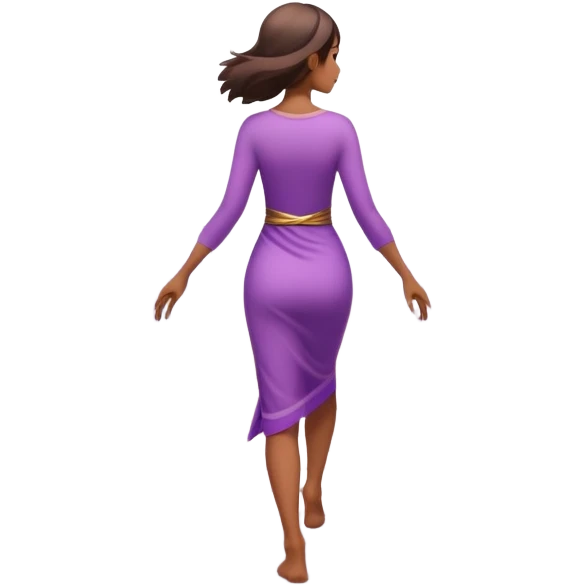 A small figure walks back across a foggy bridge, holding soft pink and purple orbs in each hand—symbolizing compassion and forgiveness. A gentle heart aura trails behind them, showing healing in motion. emoji