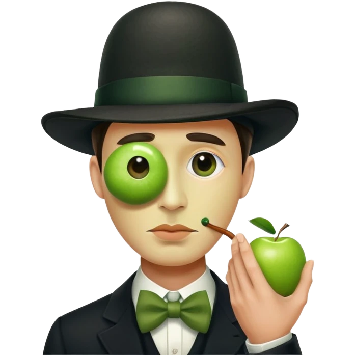 Magritte “the son of man”  emoji