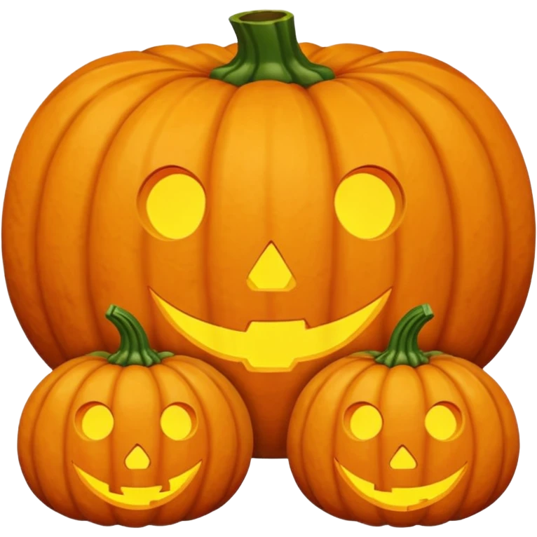 pumpkin no face emoji