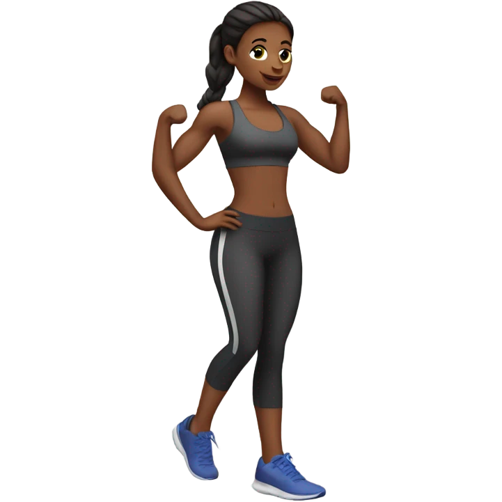 Working out girl emoji