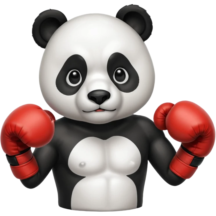 Panda boxer  emoji