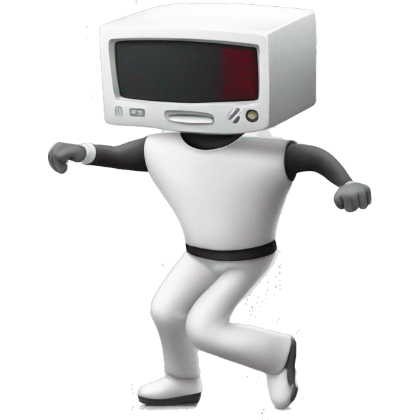Ordinateur qui danse emoji