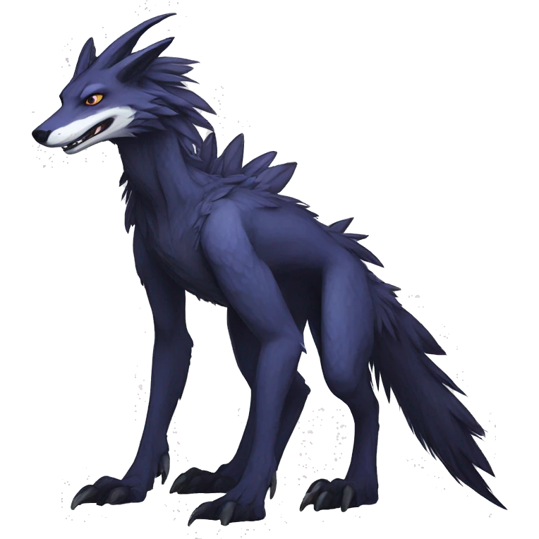 Cool Edgy Modern Sergal species by LiLaiRa full body emoji