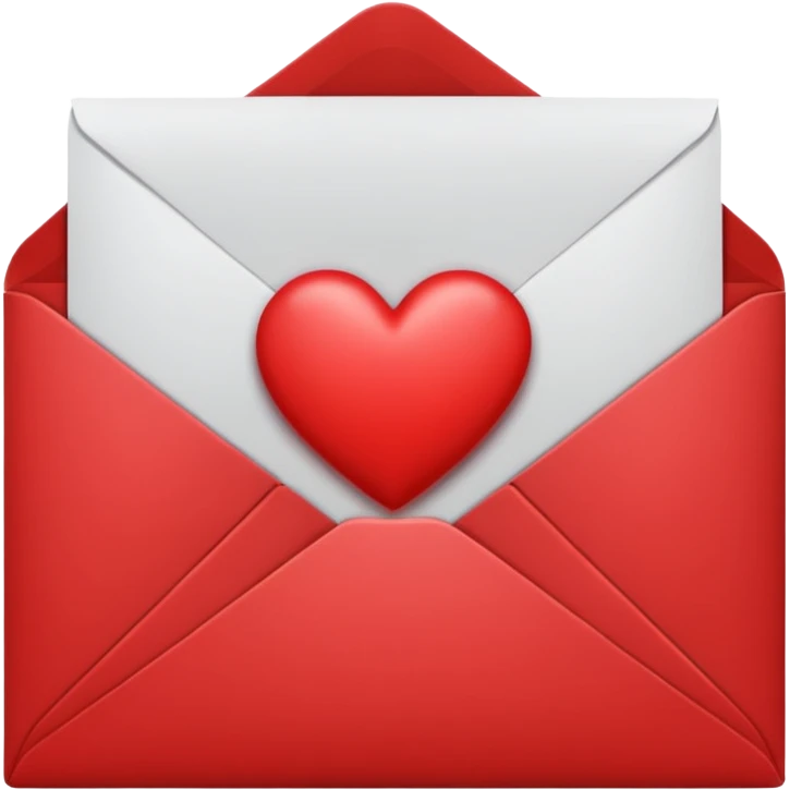 Envelope with heart emoji