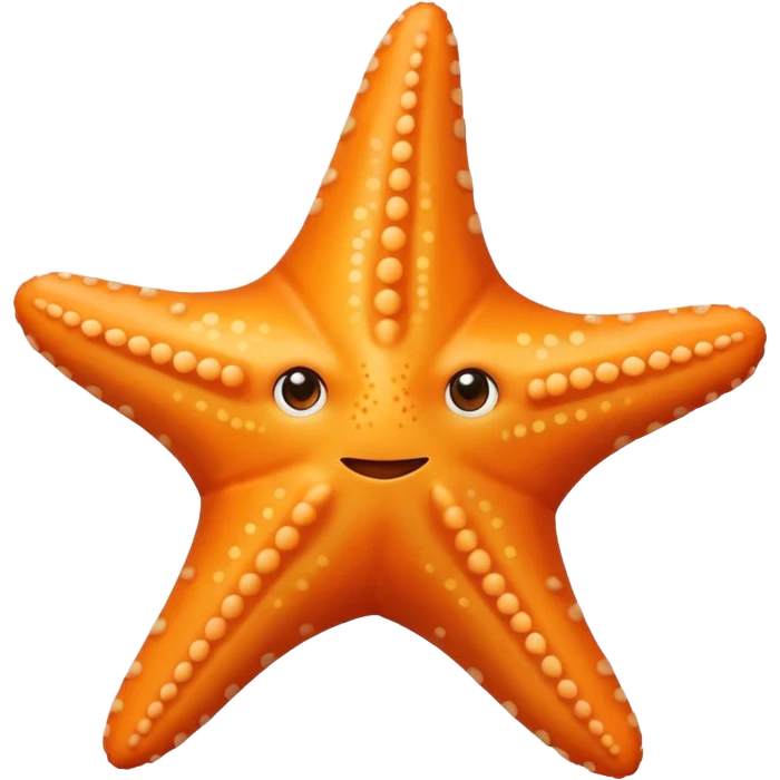 simple starfish with no facial features emoji