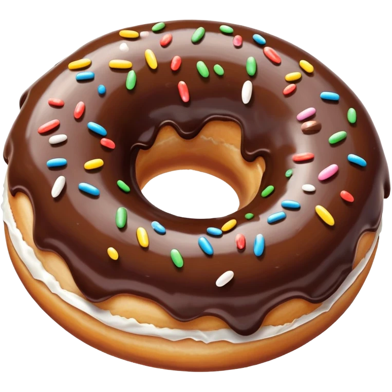 Chocolate donut
 emoji