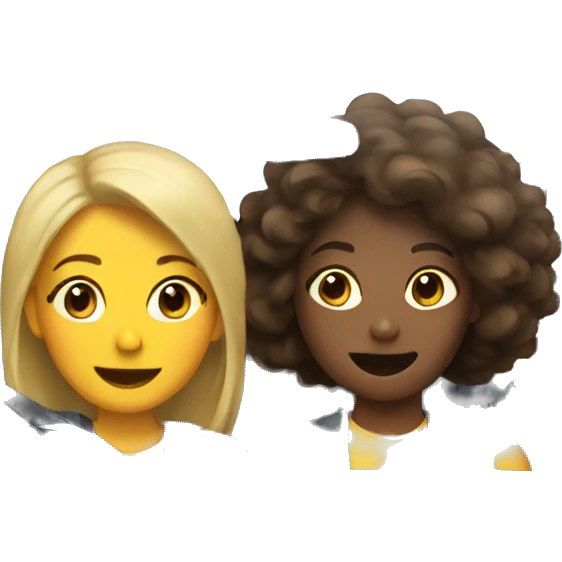 Two girls in a car emoji
