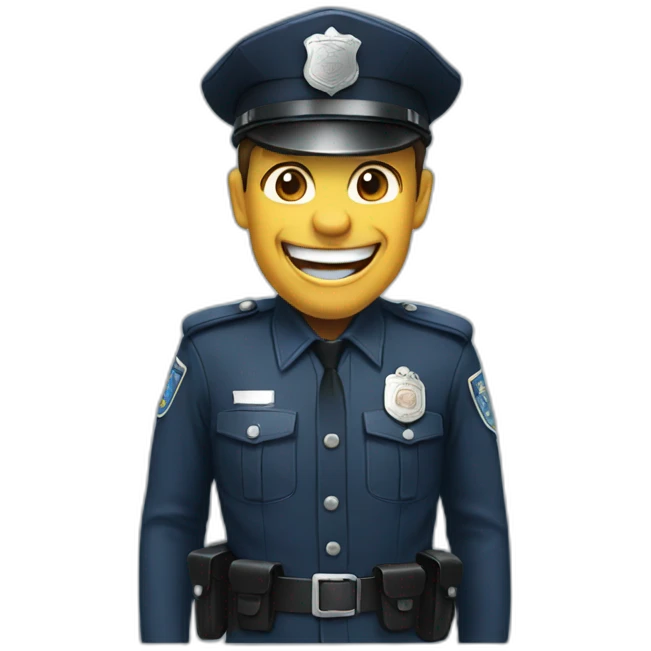 laughing policeman emoji