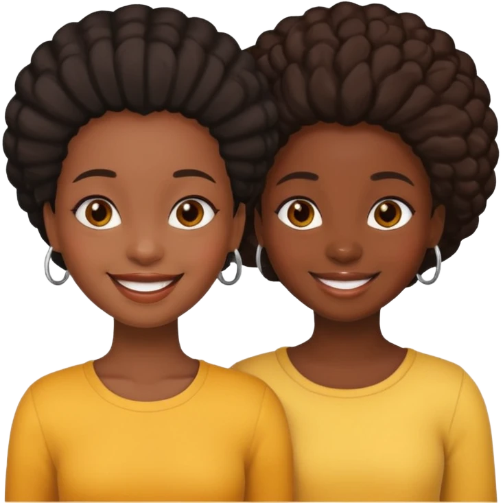 Deux filles noirs  emoji