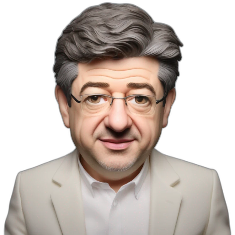 Jean-Luc Mélenchon a fake baby made in wax emoji