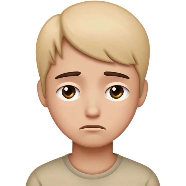 Feeling down emoji
