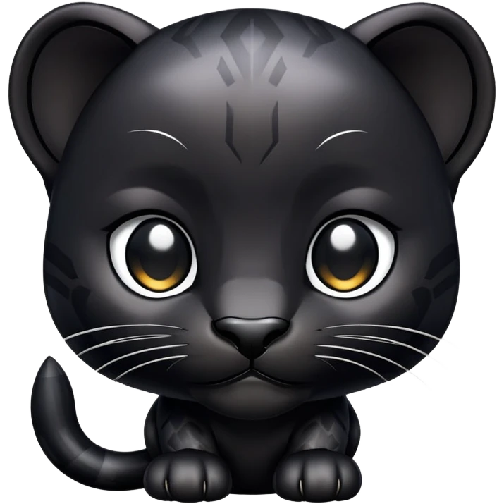 Black panther cub emoji