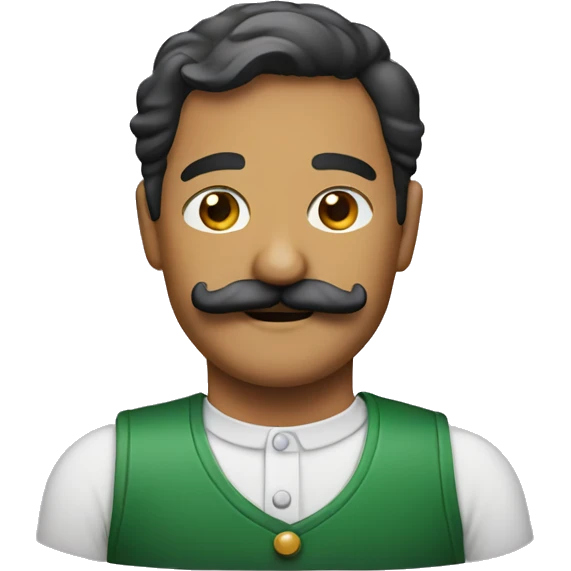 Italian with a mustache emoji