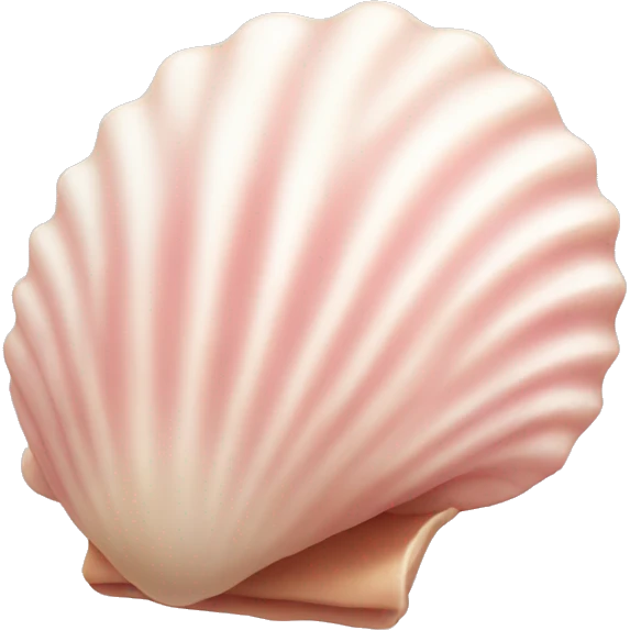 light pink seashell emoji