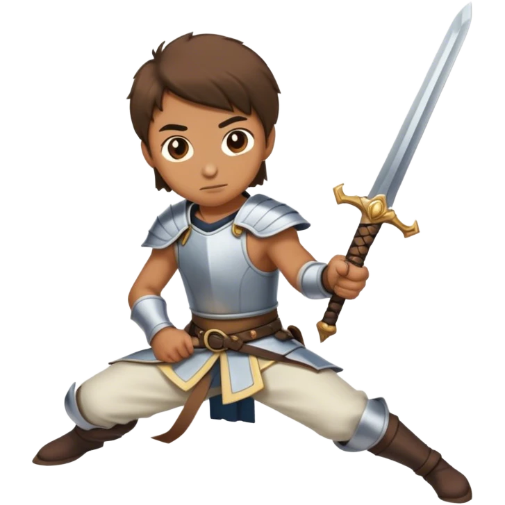 the sword on the floor and a mirror person emoji