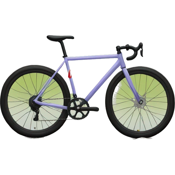 single speed bike on a hill from behind emoji