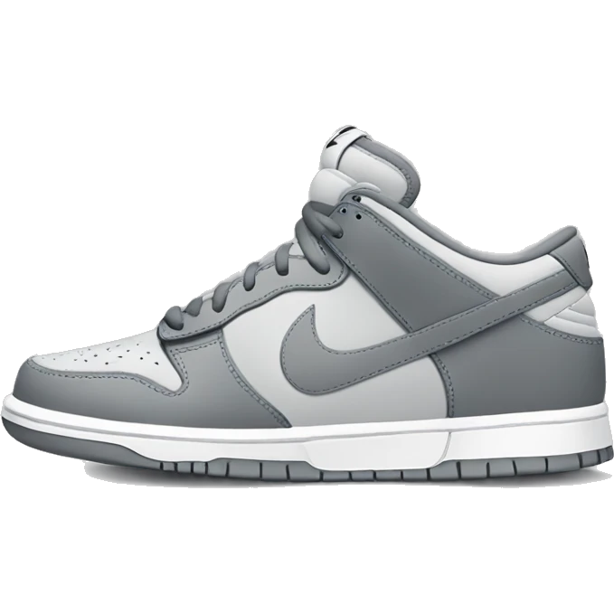 Grey Nike dunks  emoji