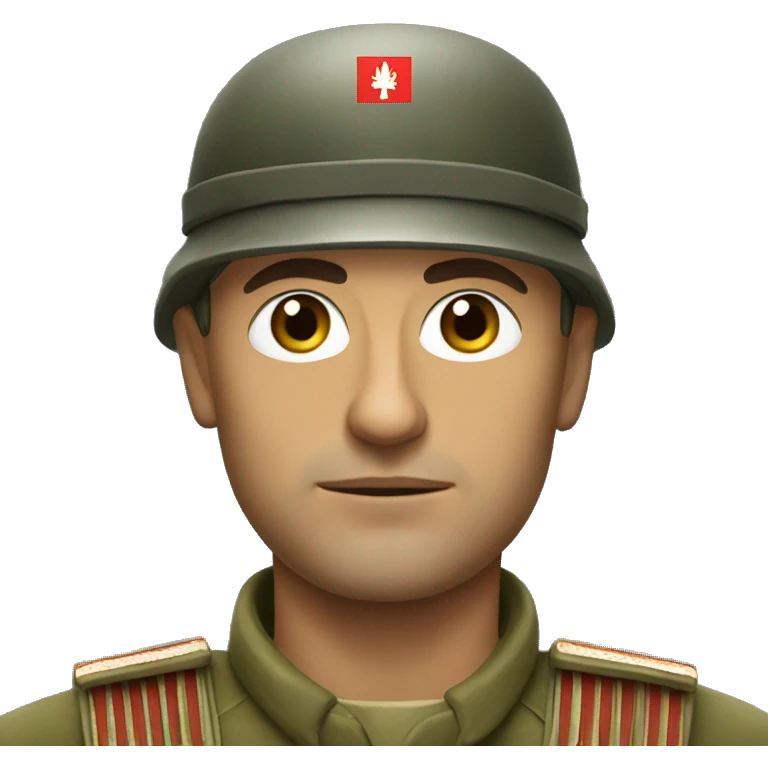 Serbian soldier emoji