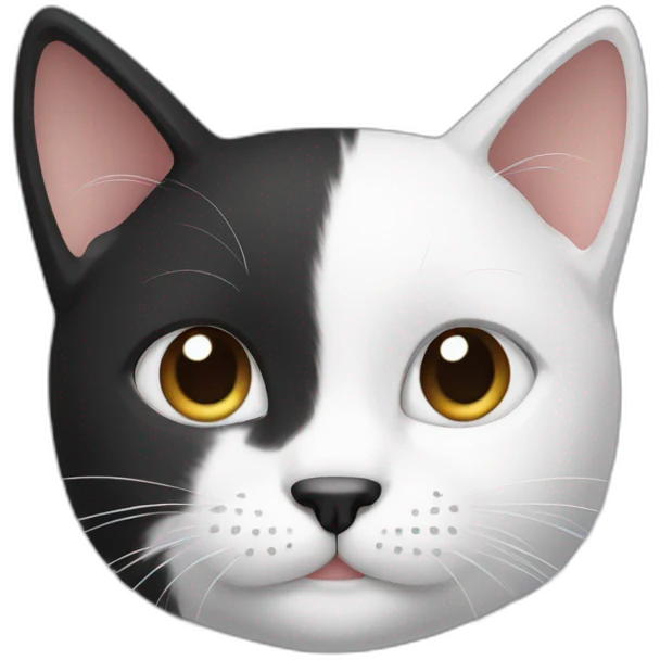 Black and White Cat emoji