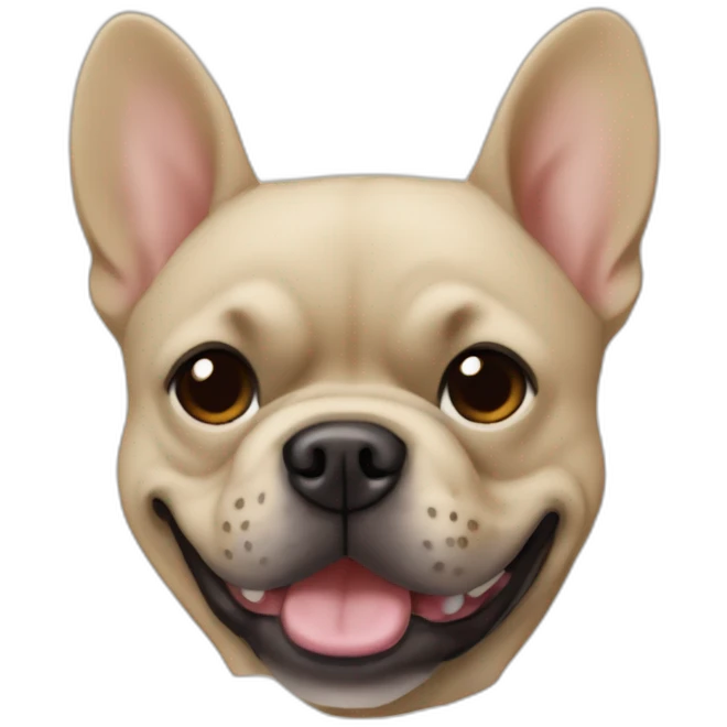 sand french buldog emoji