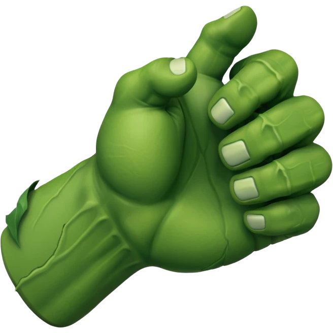 Hulk's hand smashing emoji
