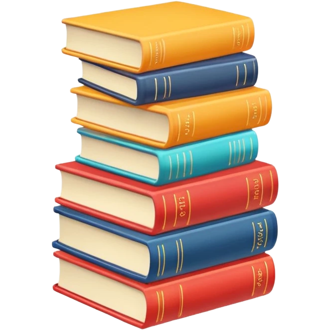 Cute books  emoji