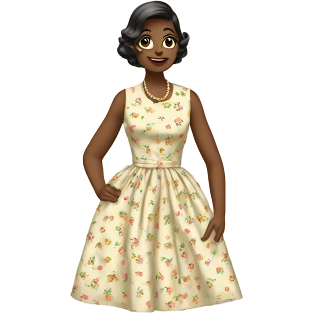 vintage dress emoji