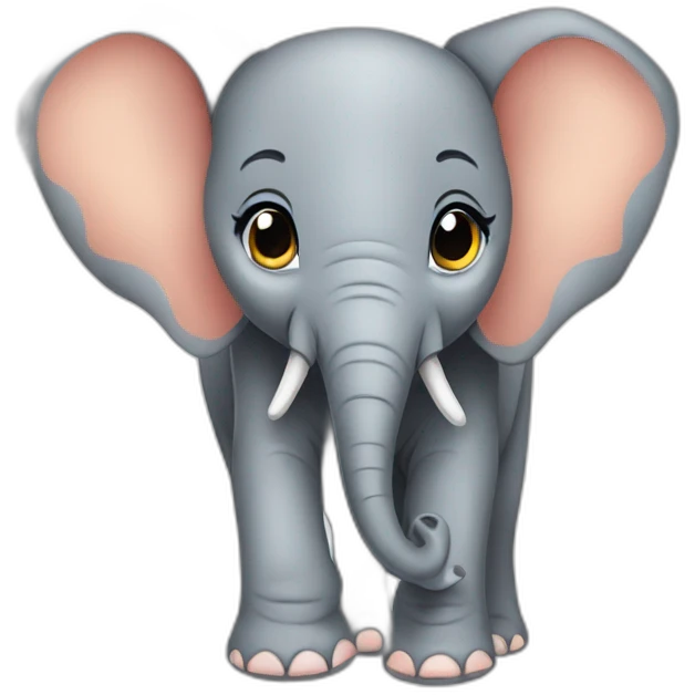 Cute Baby African Elephant emoji