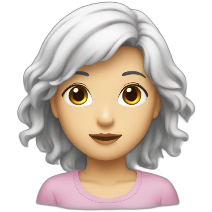 黒髪の白人女 emoji