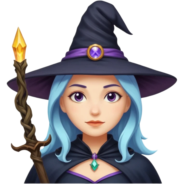 Cool witch with magical powers  emoji