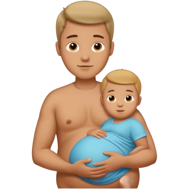 male pregnant emoji