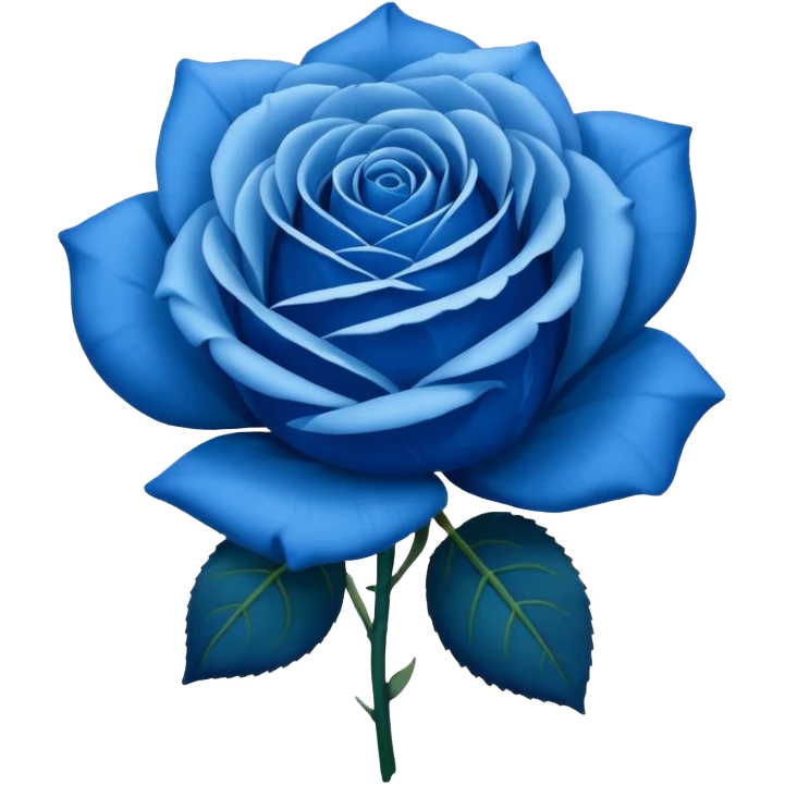Blue rose emoji