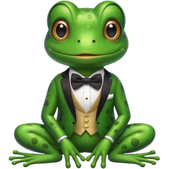 Sapo con moño  emoji