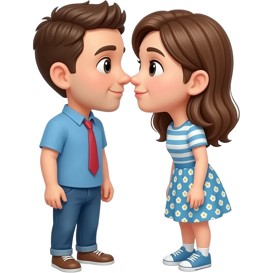 booping someone's nose emoji