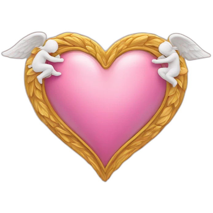 Heart with angels  emoji