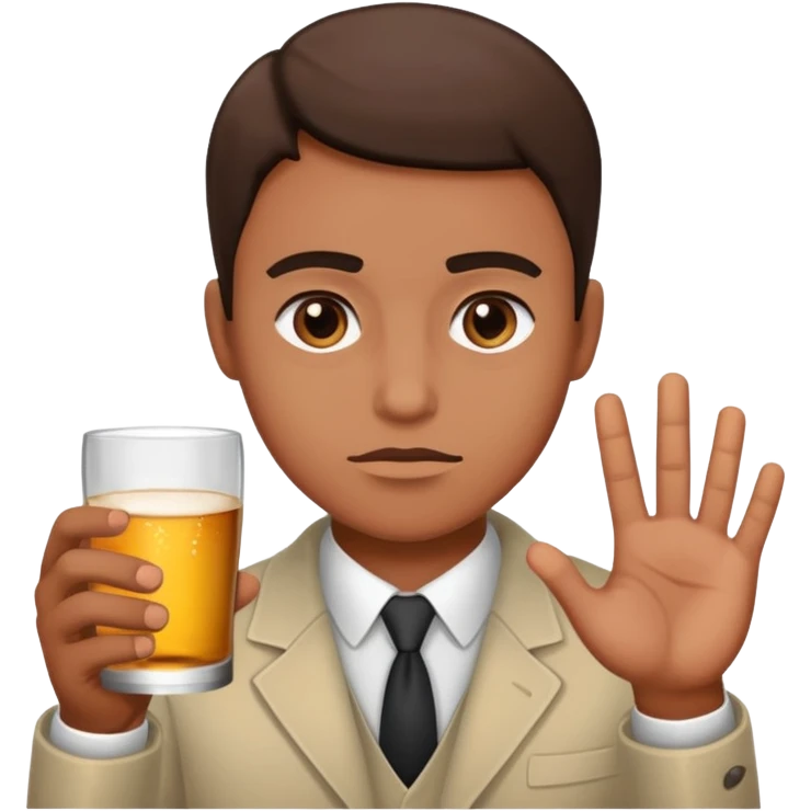 SAYING NO TO ALCOHOL emoji