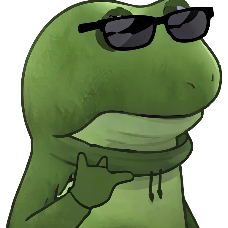 lizard wearing a hoodie emoji