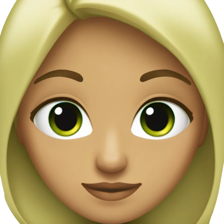 Chica rubia de ojos verdes emoji